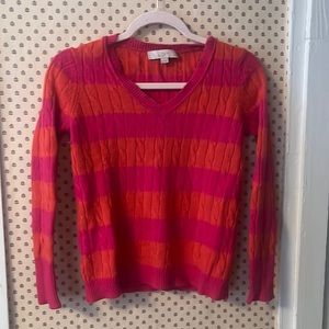 Pink and orange LOFT sweater